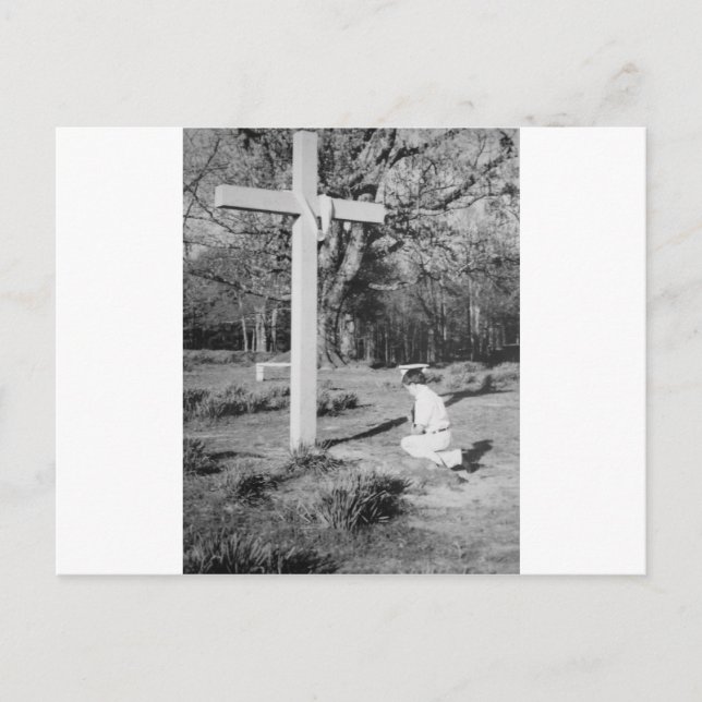 Osterfeier der Auferstehung Christi Einladungspostkarte (Vorderseite)