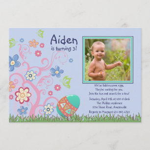 Osterfeier Foto Geburtstagsparty Einladung