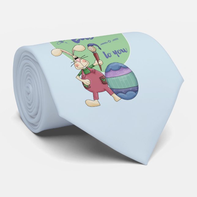 Osterfeier für euch Künstlerhasen Krawatte (Gerollt)