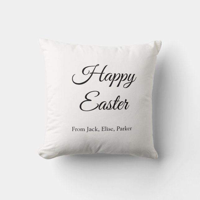 Osterfeier hinzufügen QR Foto glücklich Oster Kissen (Vorderseite)