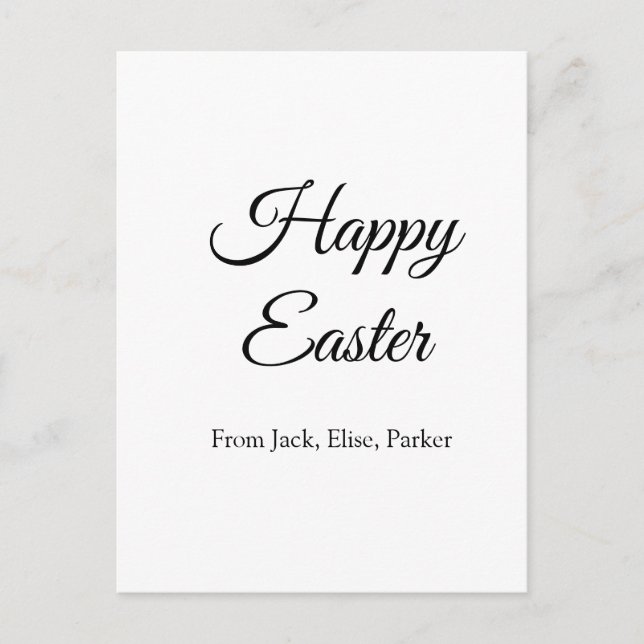 Osterfeier hinzufügen QR Foto glücklich Oster Postkarte (Vorderseite)