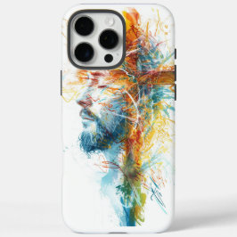 Osterfeiergeschenk, Vintager Jesus Kreuz iPhone 16 Pro Max Hülle