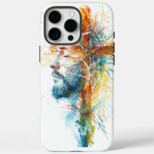 Osterfeiergeschenk, Vintager Jesus Kreuz iPhone 16 Pro Max Hülle