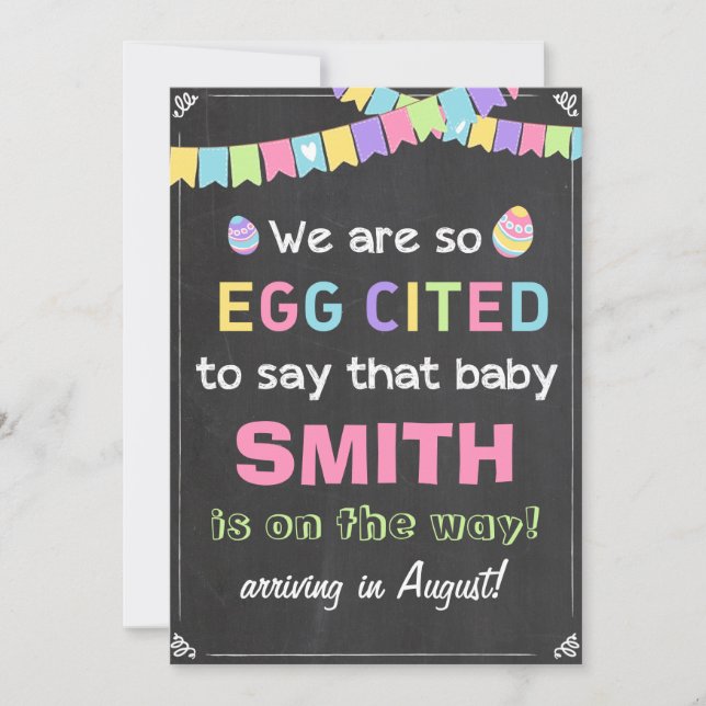 Osterfeierliche Ankündigung der Schwangerschaft (Vorderseite)