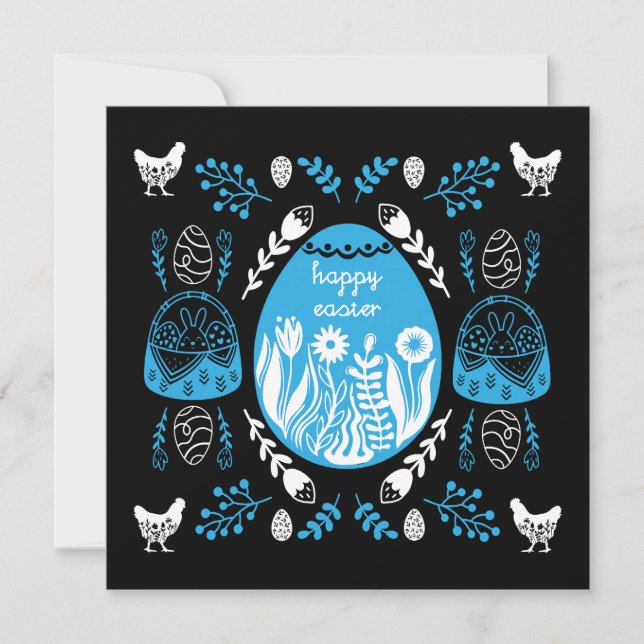 Osterfeiertag im April Feiertagskarte (Vorderseite)