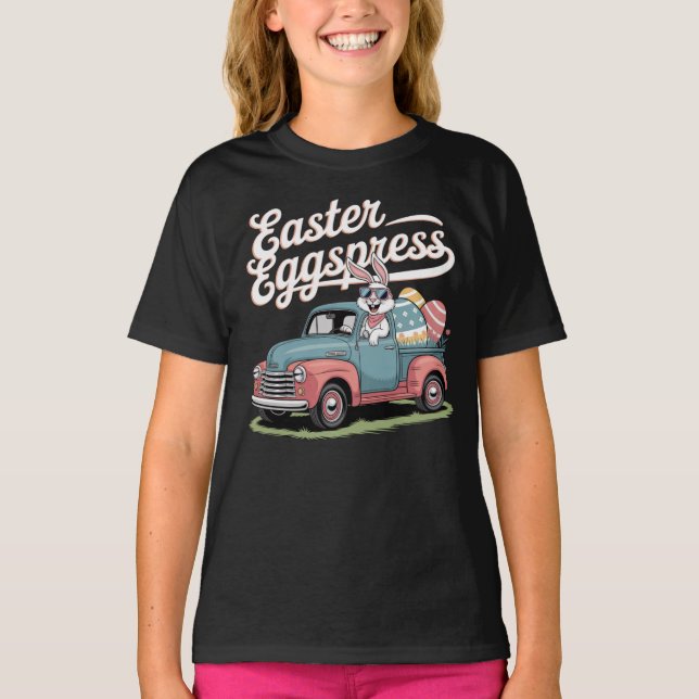 Osterfeige Retro Bunny Delivery T-Shirt (Vorderseite)
