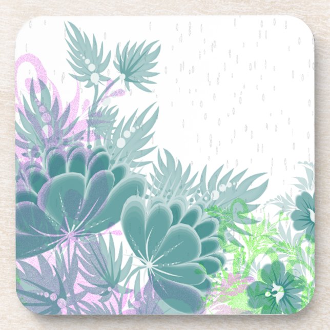 Osterfest-Blume Getränkeuntersetzer (Vorderseite)