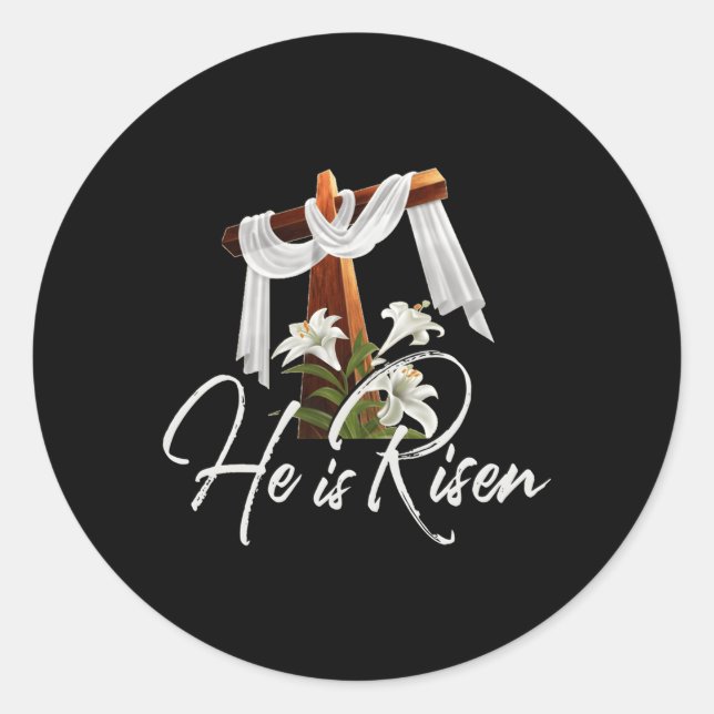 Osterfest für Christen 4 Runder Aufkleber (Vorderseite)