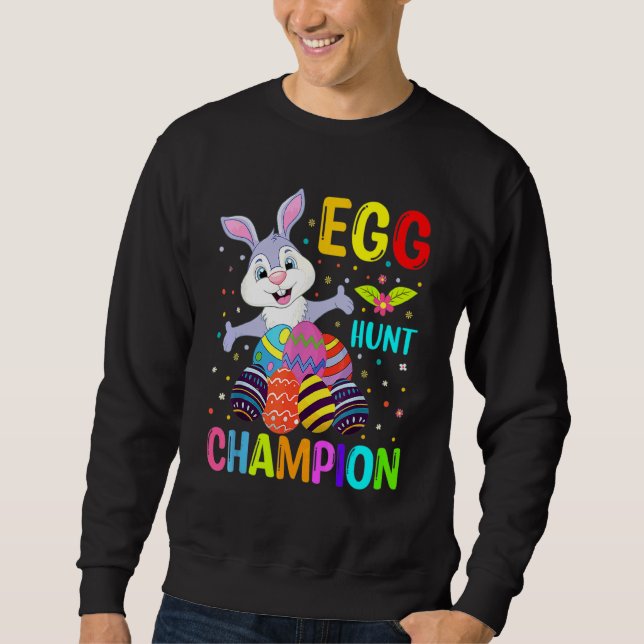 Osterfest für Kinder Ei Jagd Champion Gamer Sweatshirt (Vorderseite)