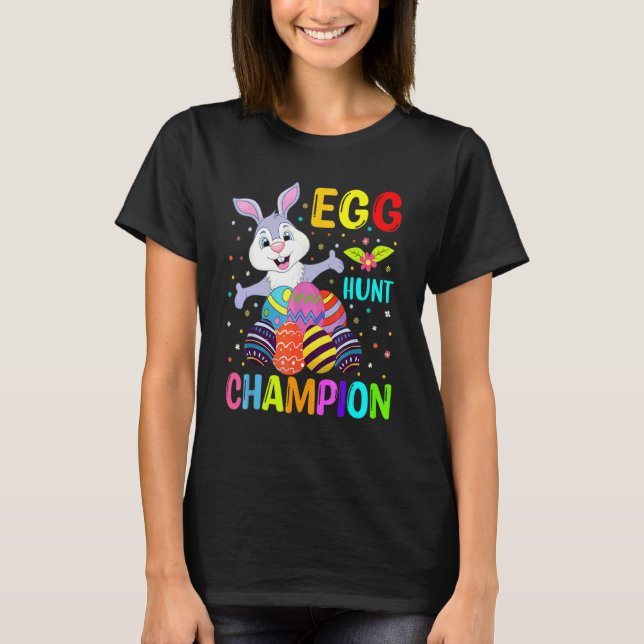 Osterfest für Kinder Ei Jagd Champion Gamer T-Shirt (Vorderseite)