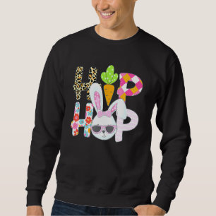 Osterfest für Mädchen Kleinkinder Leopard-Bu Sweatshirt