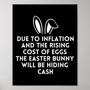 Osterfest - Inflation und Kosten der Eier - Ostern Poster
