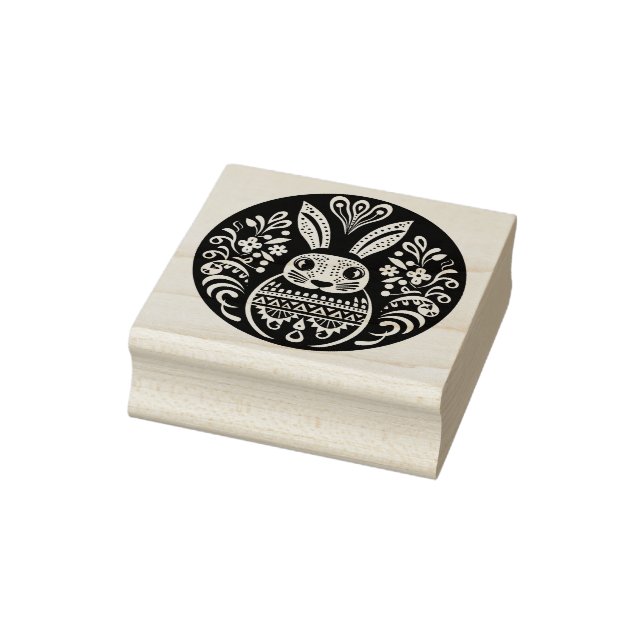 🐰 Osterfest mit Osterhasen und Text Gummistempel (Stempel)