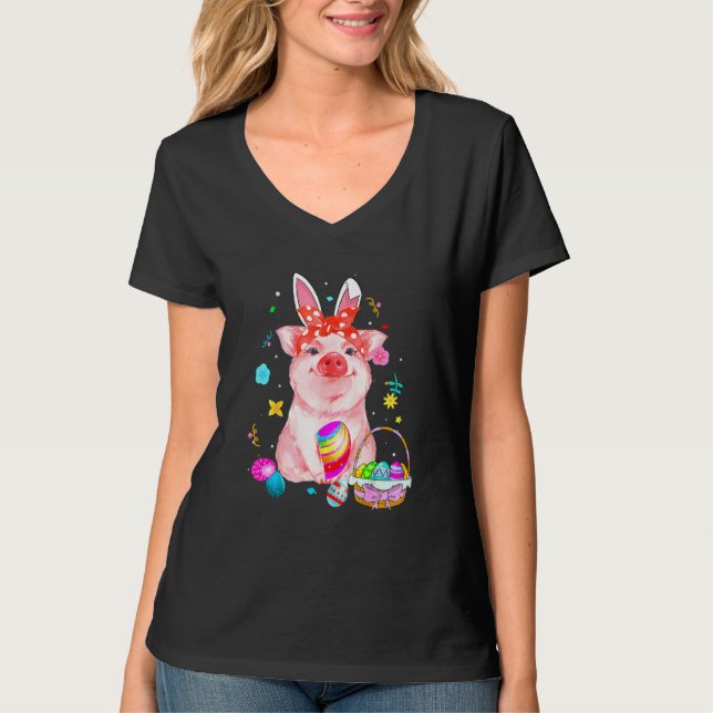 Osterfest mit Ostern Osterhasen Ostern T-Shirt (Vorderseite)