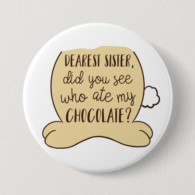 Osterfest Spaß Vergnügen Hintern Cottontail Niedli Button (Vorderseite)