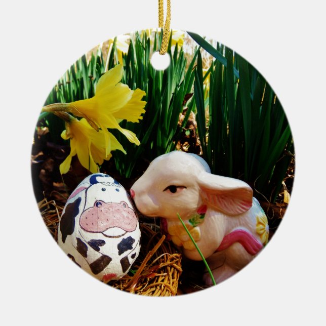 Osterfest und Kuhei Keramikornament (Vorne)