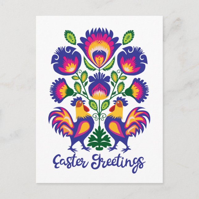 OsterFolklore mit 2 benutzerdefinierten Postkarten (Vorderseite)