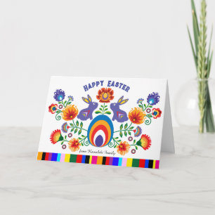 🐰 Osterfolklore mit 2 Bundnien, Karte