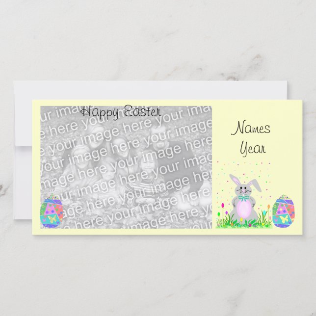 Osterfotokarte Feiertagskarte (Vorderseite)