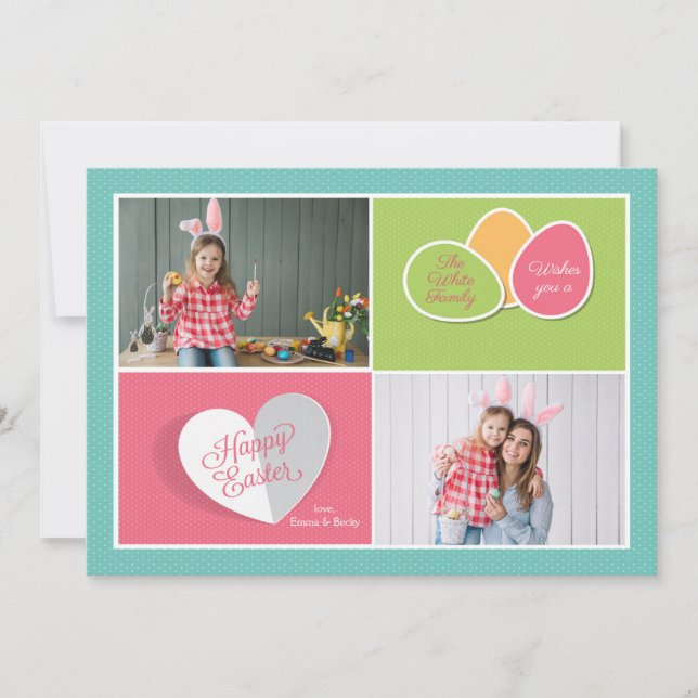 Osterfotokarte Karte (Vorderseite)