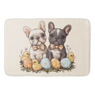 Osterfranzösische Bulldoggen Badematte