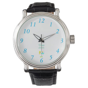 Osterfresser Männer Vintage Lederuhr Armbanduhr