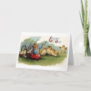 Osterfreude! Vintage Osterkarte Feiertagskarte