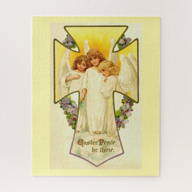 Osterfriede sei dir religiös puzzle (Vertikal)