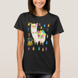 Osterfrohnes Häschen Lama Mit Oster-Eier-Korb Ha T-Shirt