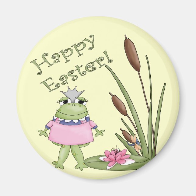 Osterfrosch-T-Shirts und Ostergeschenke Magnet (Vorne)