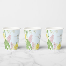 Osterfrühling blüht Blütendusche Pappbecher