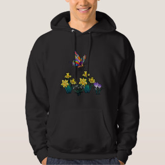 Osterfrühlingshafte Krokus-Schmetterlingskinder Hoodie
