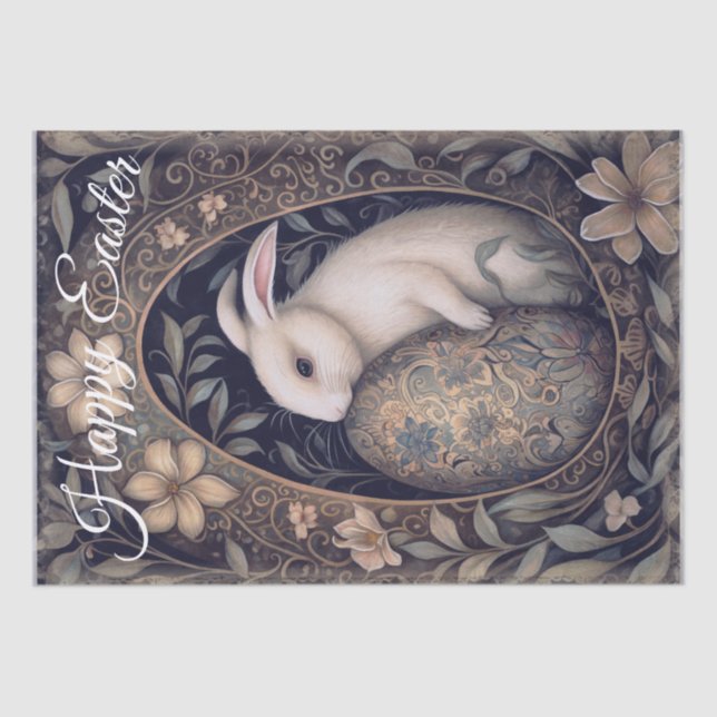 Osterfrühlingshase Seidenpapier (Vorderseite)