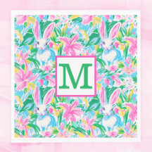 Osterfrühlingssäule Blume Preppy Monogram