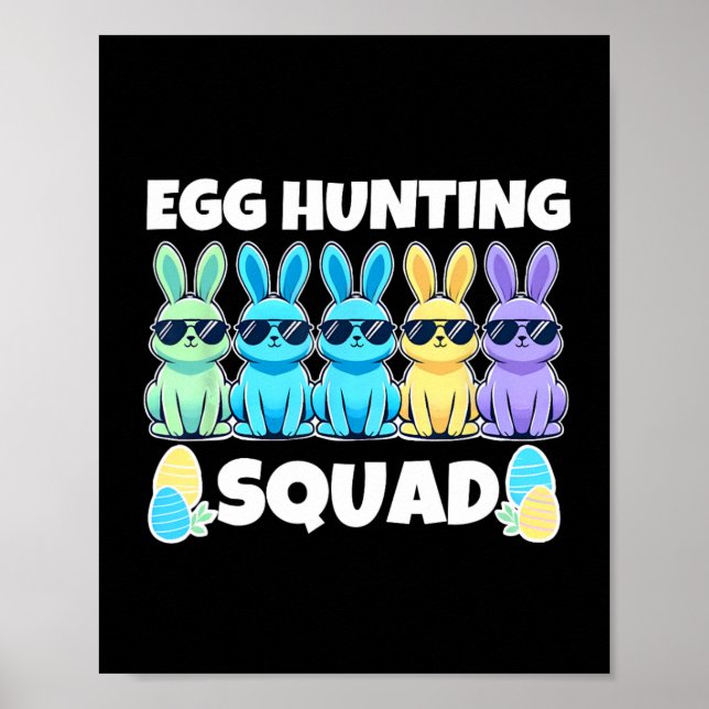 Ostergebläse Spaß Ei Jagdtag Poster (Vorne)