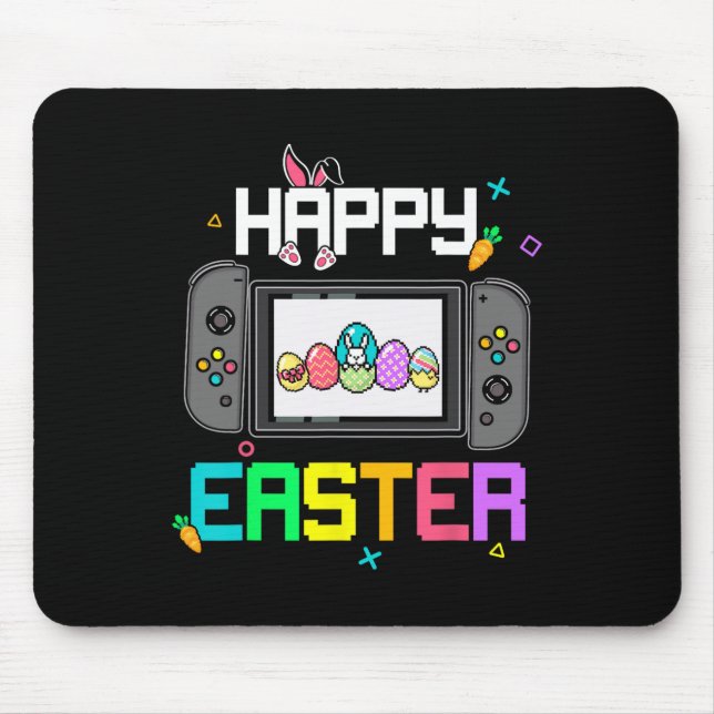 Ostergeblasene Ei Jagd Gamer Kinder Jungen Männer  Mousepad (Vorne)