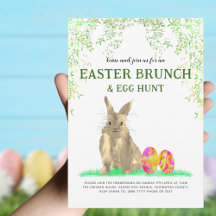 Ostergeblasene Ei-Jagd und Brunch