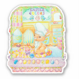 Ostergeblasenes Ei-Farbkleber. Aufkleber