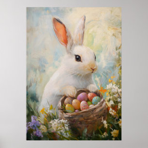 Ostergeblasenes Ei Hunt Malerei Poster