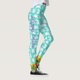 Ostergebratenes Ei Hunt Happy Bee Blue Leggings
