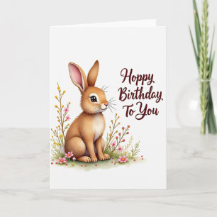 Ostergeburtstagskarte mit Hase Karte
