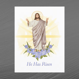 Ostergelb Christliche Blüte Feiertagspostkarte