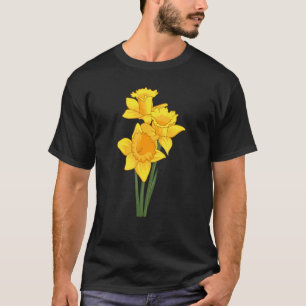 Ostergelbliche Blumen Florale Stil Frühling Ostern T-Shirt