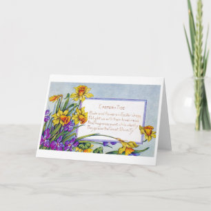 Ostergemüse Narzissenblume Karte