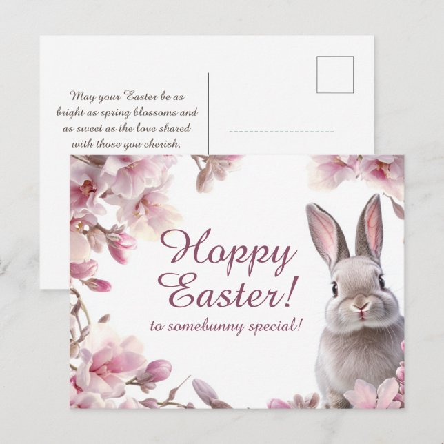 🐇 Ostergenuss Feiertagspostkarte (Vorne/Hinten)