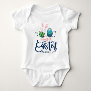 Ostergeschenk für Baby Jungen mit Namen Strampler
