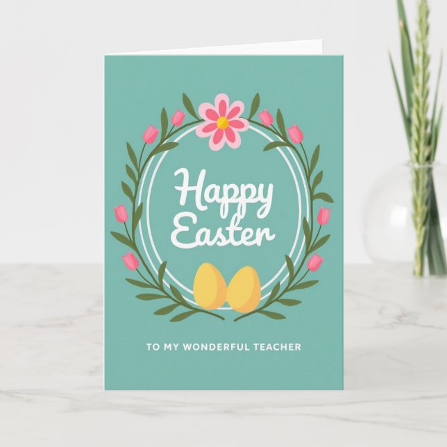 Ostergeschenk für meinen Lehrer Karte (Vorderseite)
