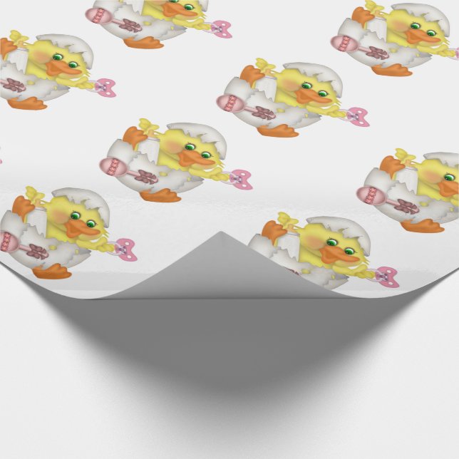 Ostergeschenk Wrap/ Baby Chick Geschenkpapier (Ecke)
