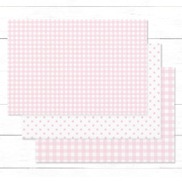 Ostergeschenk Wraps mit Country Charme. Baby Pink Geschenkpapier Set