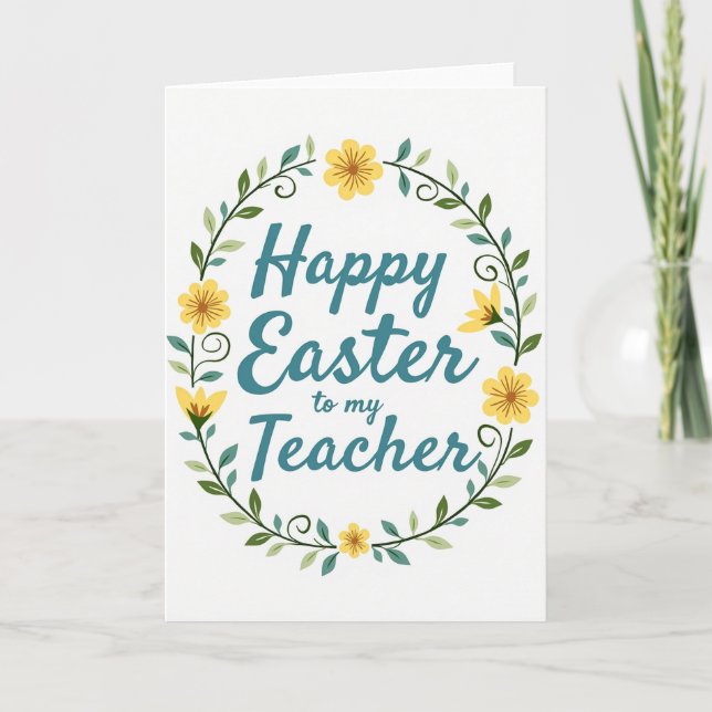 Ostergeschenkkarte für Lehrer Karte (Vorderseite)
